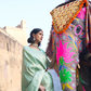 Two-Tone Kanjivaram Saree with Rich Zari Weaving