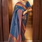 Elegant Handloom Saree with Traditional Zari Weaving