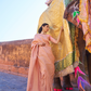 Two-Tone Kanjivaram Saree with Rich Zari Weaving