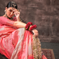 Printed Woven Rangkat Banarasi Silk Saree