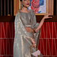 Elegant Tussar Silk Saree with Zari Woven Detailing