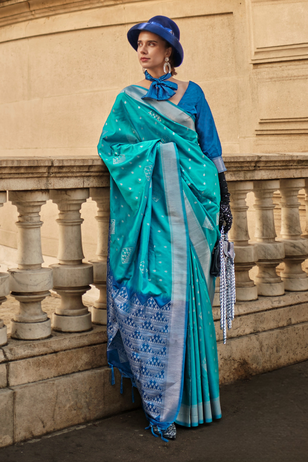 Banarasi Soft Silk Handloom Saree with Traditional Elegance