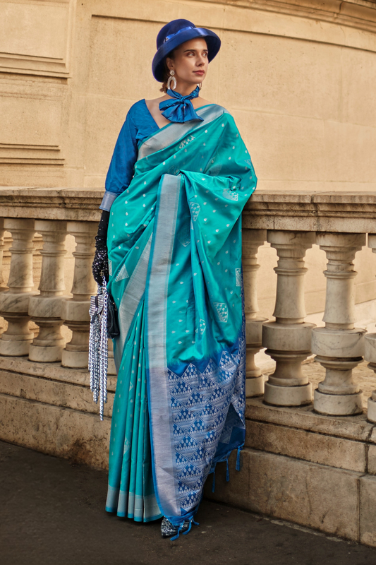 Banarasi Soft Silk Handloom Saree with Traditional Elegance