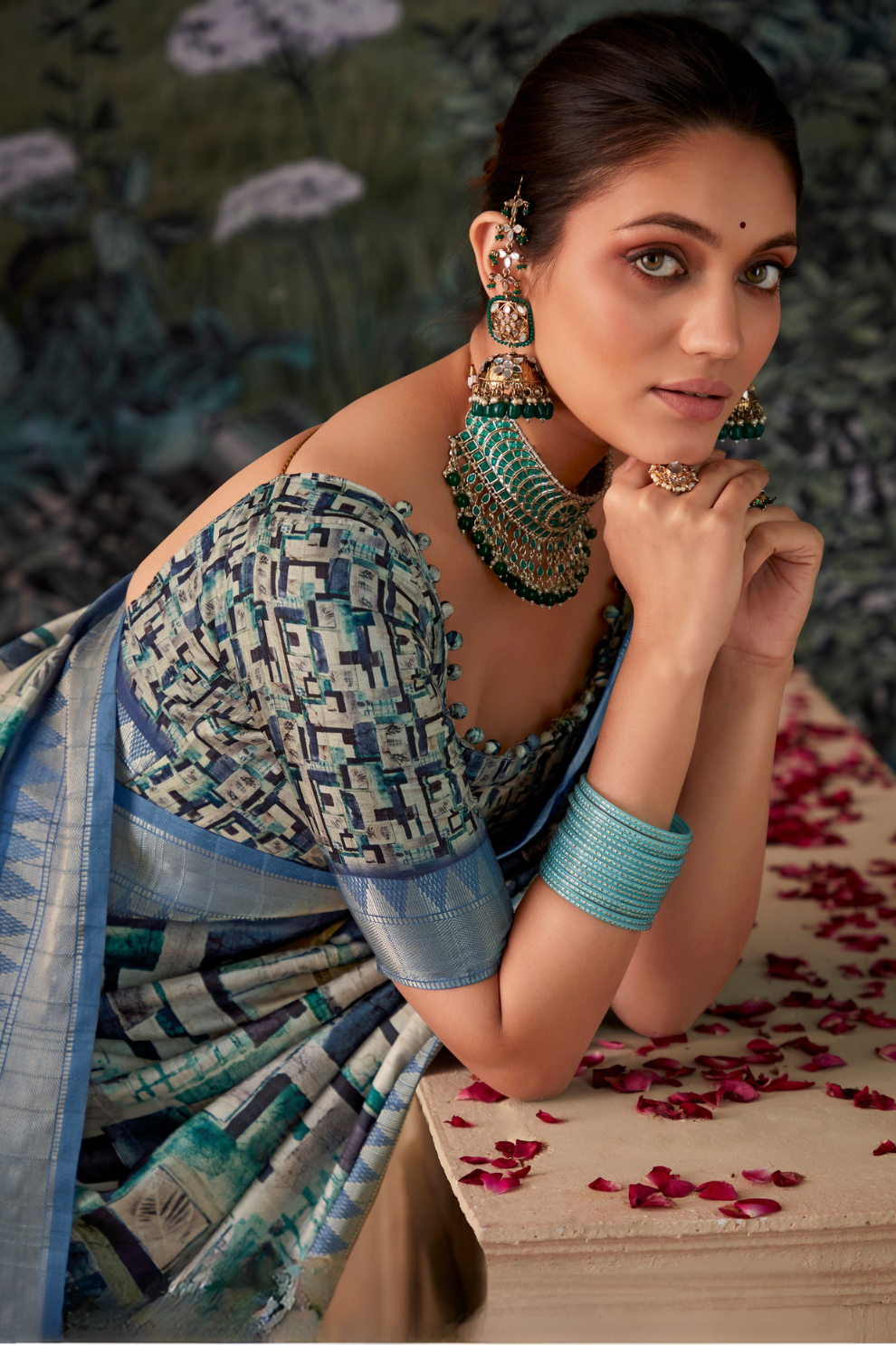 Handloom Tussar Silk with Digital Print - LaVante Fashion