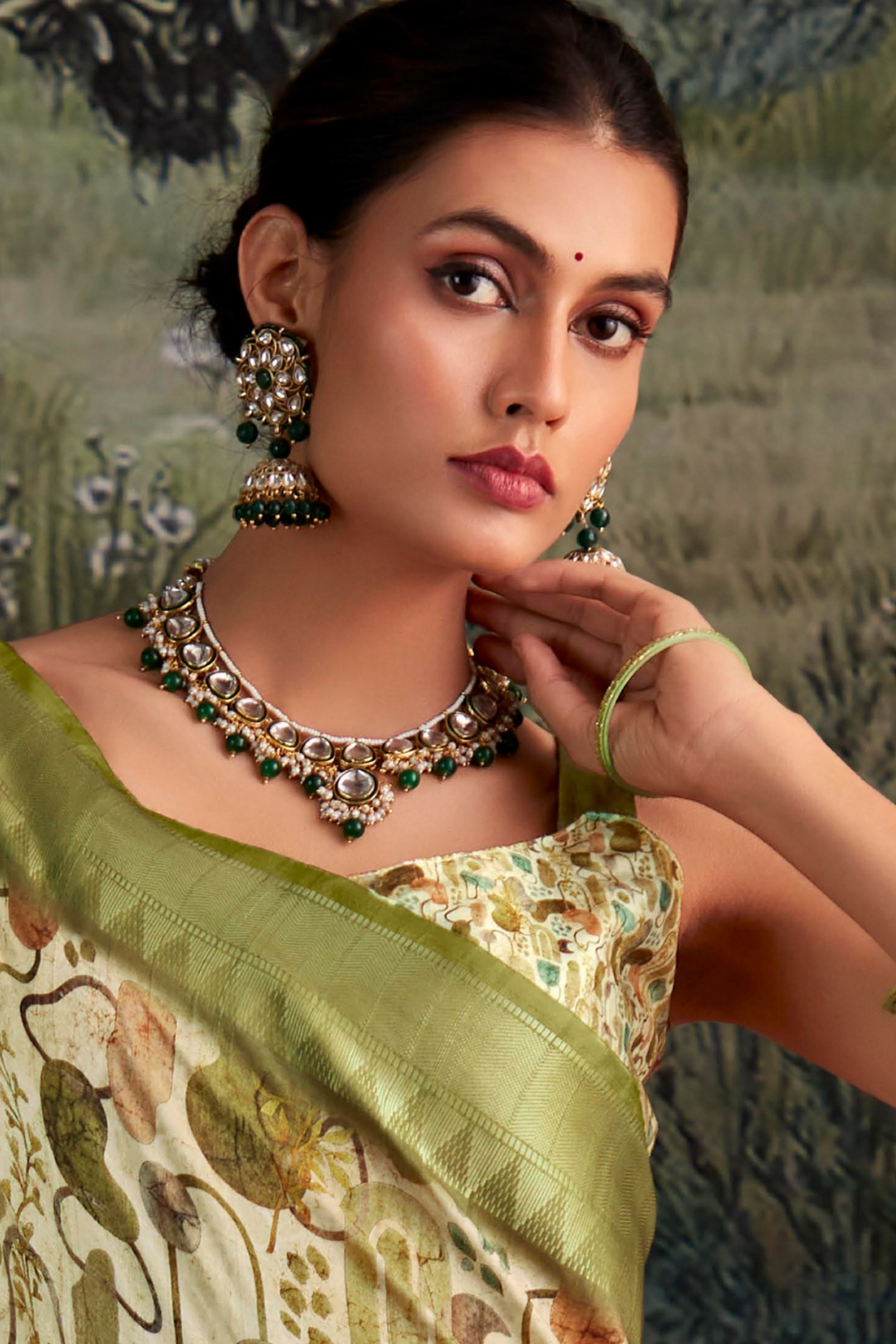 Handloom Tussar Silk with Digital Print - LaVante Fashion