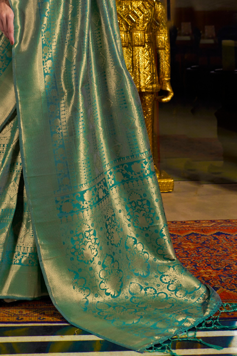 Traditional Soft Woven Saree in Rich Kanjivaram Silk