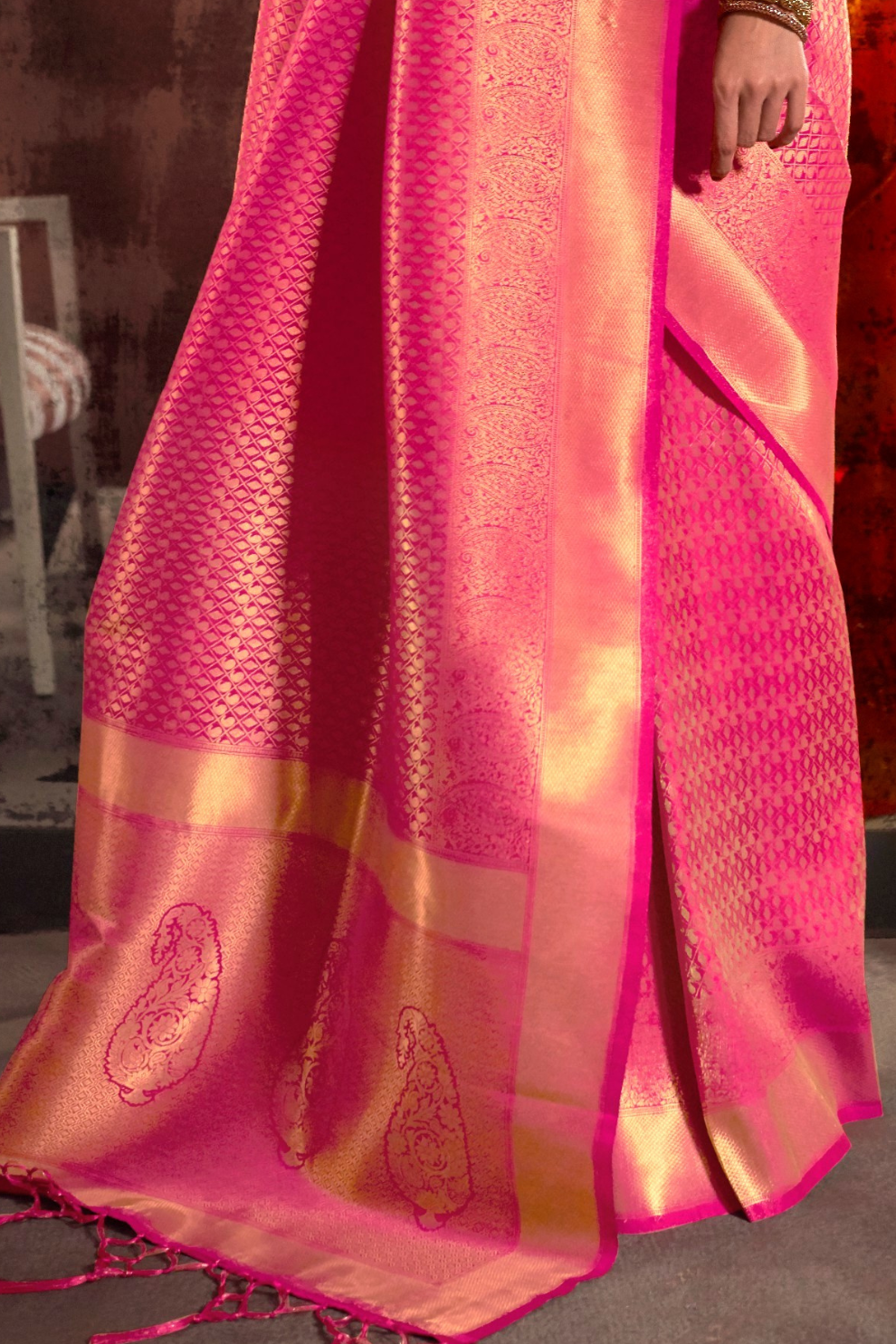 Traditional Soft Woven Saree in Rich Kanjivaram Silk