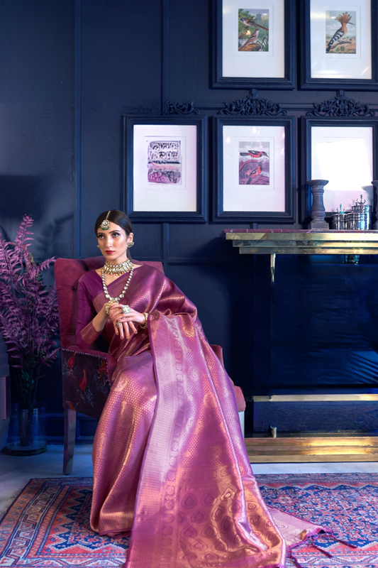 Traditional Soft Woven Saree in Rich Kanjivaram Silk