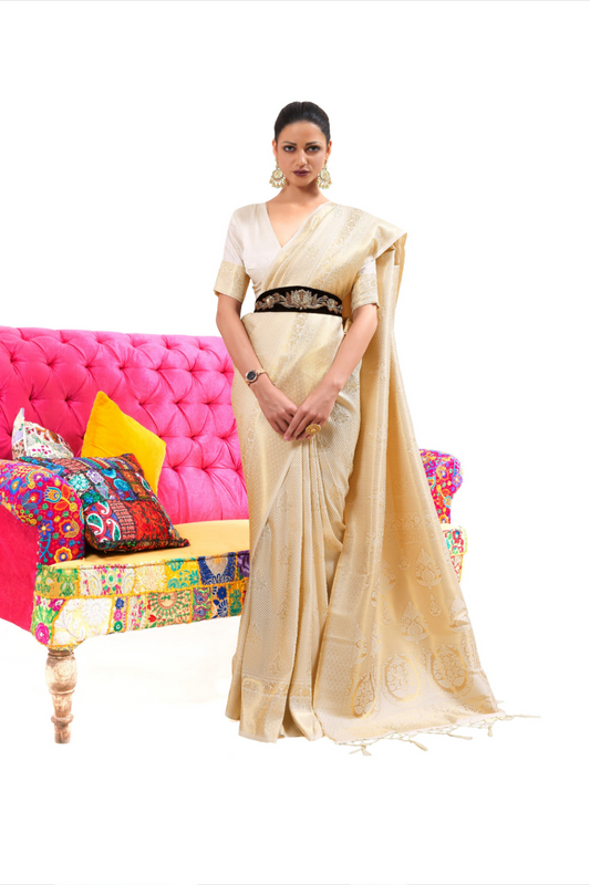 Kanjivaram Pattu Silk Saree with Cultural Elegance and Shine
