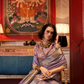 Handwoven Moss Chiffon Saree with Heavy Jacquard Blouse