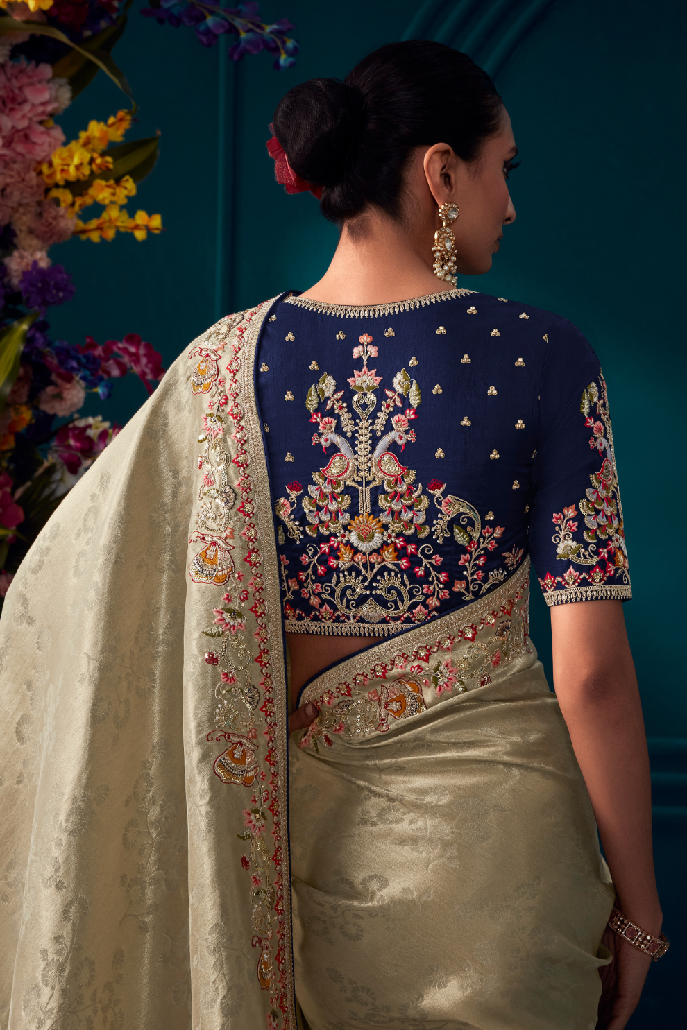 Heritage in Silk Elegant Designer Banarasi Kanjivaram Masterpiece