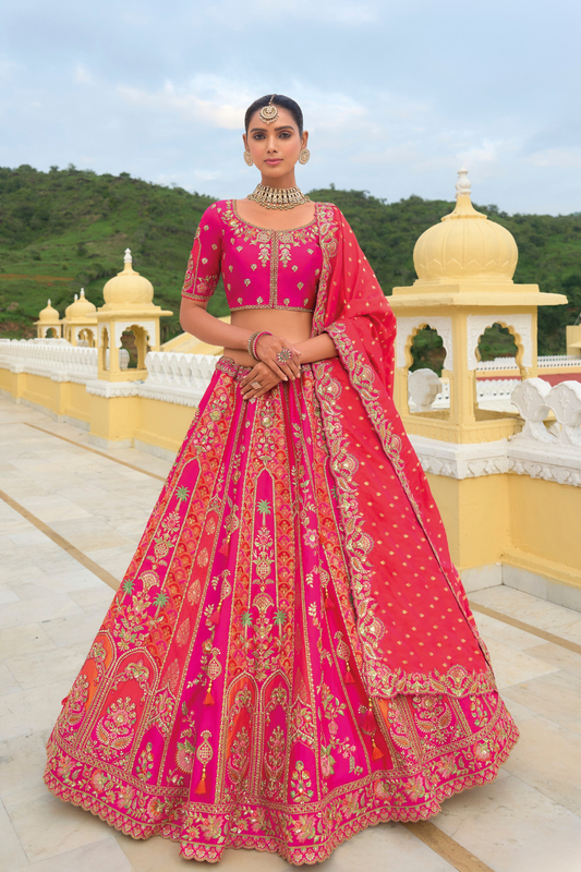 Lehenga Choli de seda de diseñador en color azul turquesa, lista para usar, con brillo y detalles de espejo