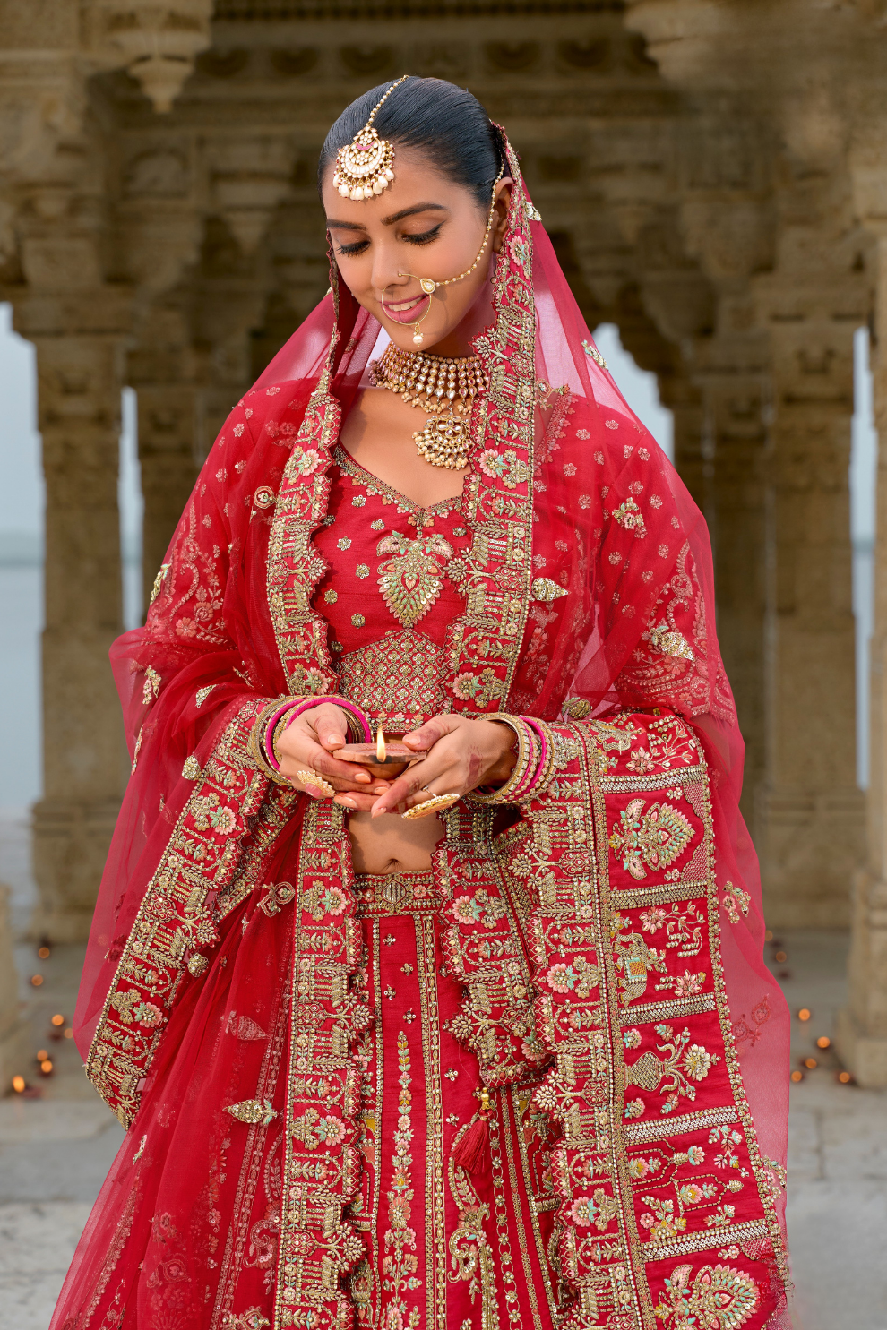 Luxury Silk Bridal Lehenga Choli – Handcrafted Elegance for Your Big Day