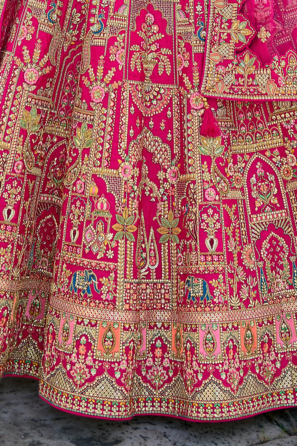 Luxury Silk Bridal Lehenga Choli – Handcrafted Elegance for Your Big Day