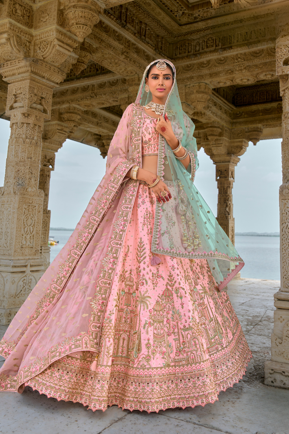 Luxury Silk Bridal Lehenga Choli – Handcrafted Elegance for Your Big Day