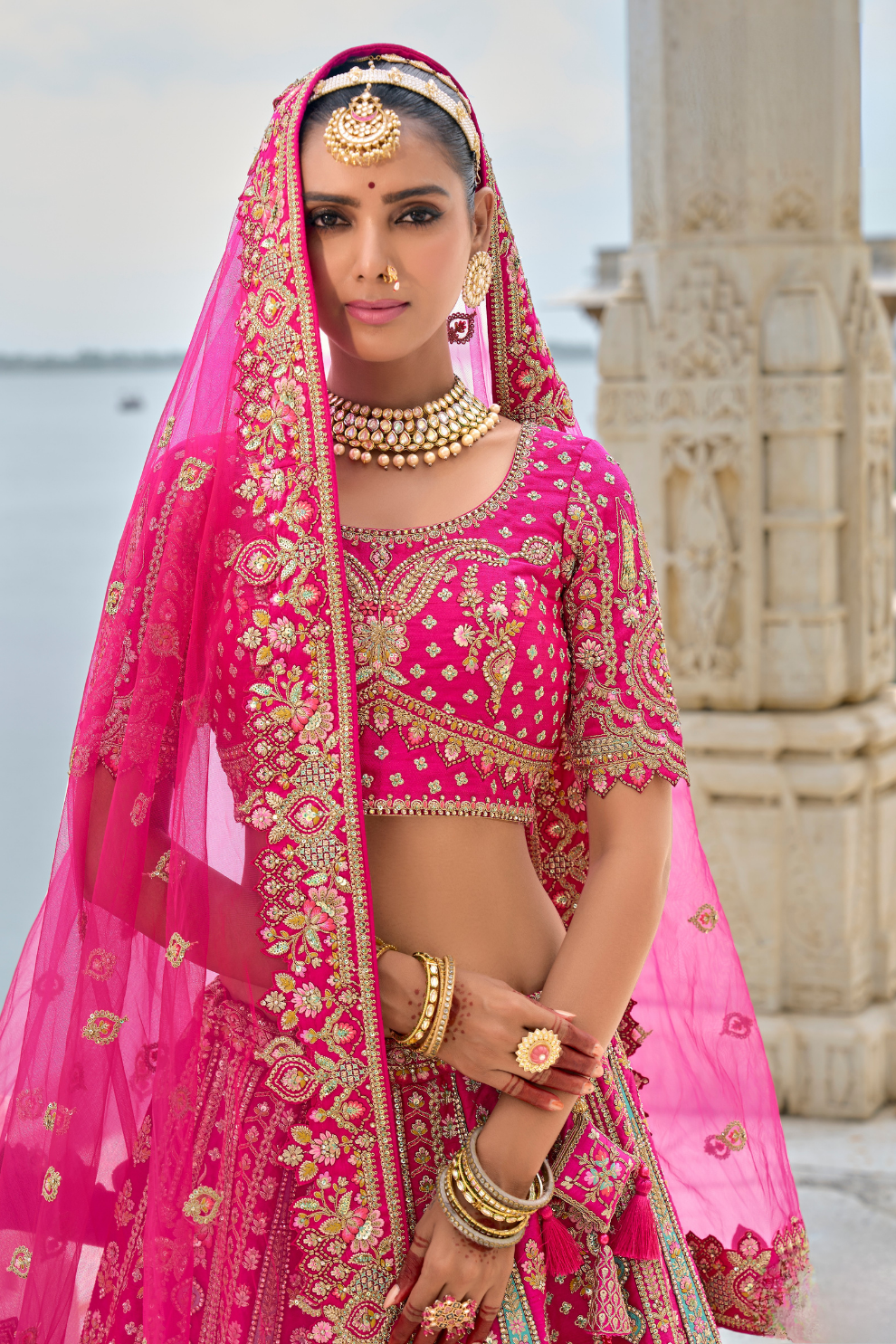 Luxury Silk Bridal Lehenga Choli – Handcrafted Elegance for Your Big Day