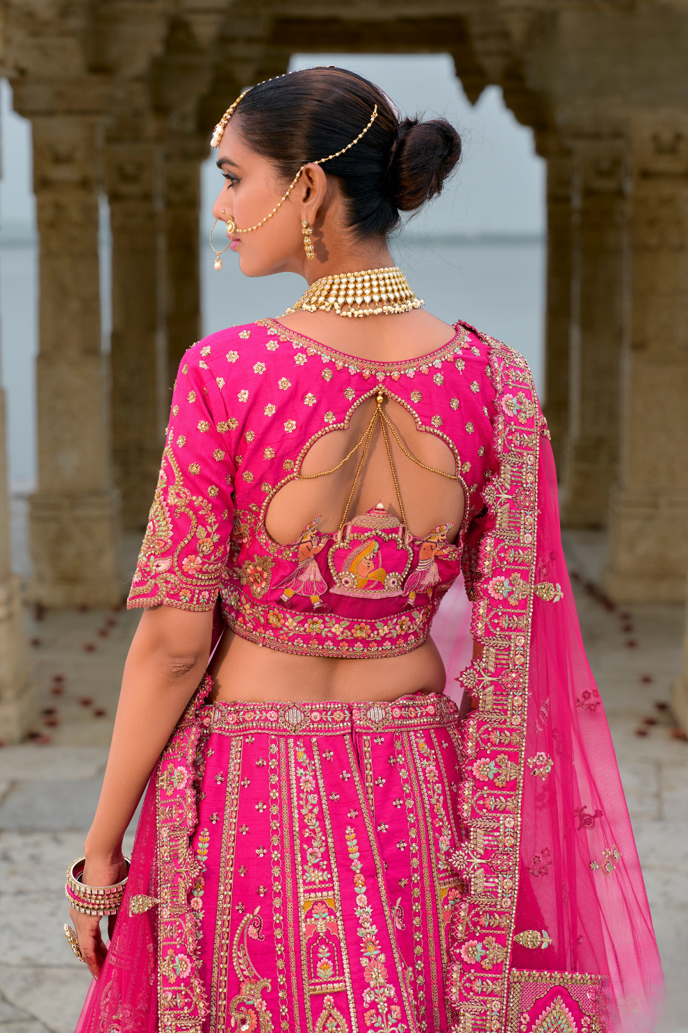 Luxury Silk Bridal Lehenga Choli – Handcrafted Elegance for Your Big Day