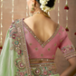 Tissue Dola Silk Embroidered Wedding Saree for Timeless Elegance