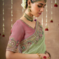 Tissue Dola Silk Embroidered Wedding Saree for Timeless Elegance