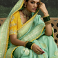 Woven Art Silk Wedding Saree with Rich Traditional Detailing