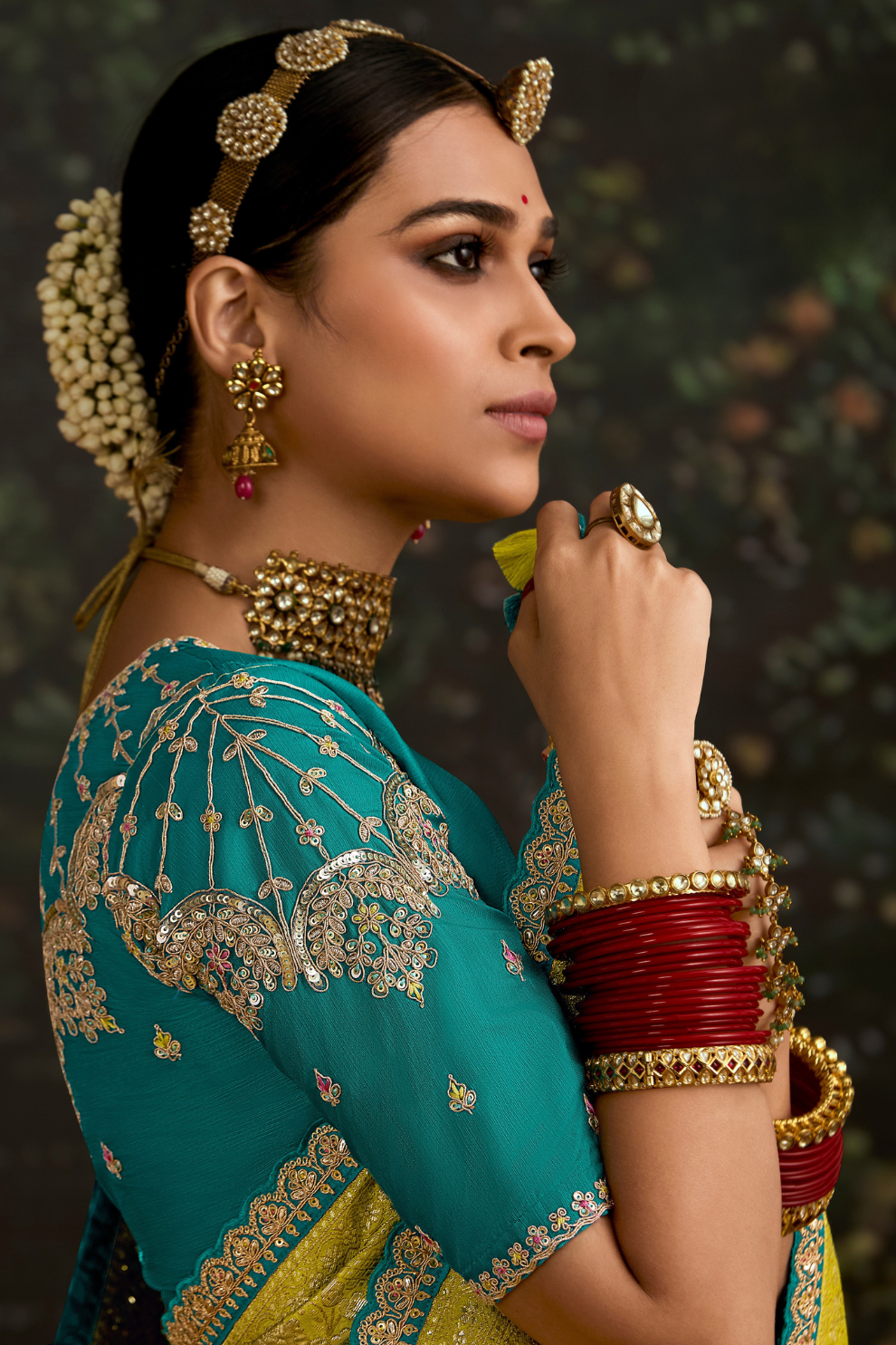 Woven Art Silk Wedding Saree with Rich Traditional Detailing