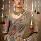 Tissue Dola Silk Embroidered Wedding Saree for Timeless Elegance