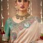 Tissue Dola Silk Embroidered Wedding Saree for Timeless Elegance
