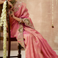 Tissue Dola Silk Embroidered Wedding Saree for Timeless Elegance