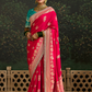 Woven Art Silk Wedding Saree with Rich Traditional Detailing