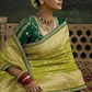 Woven Art Silk Wedding Saree with Rich Traditional Detailing