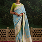 Woven Art Silk Wedding Saree with Rich Traditional Detailing