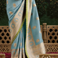 Woven Art Silk Wedding Saree with Rich Traditional Detailing