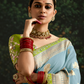 Woven Art Silk Wedding Saree with Rich Traditional Detailing