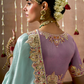 Tissue Dola Silk Embroidered Wedding Saree for Timeless Elegance