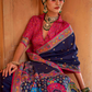 Super Polyester Viscose Silk Saree with Hand Block Luxury Print