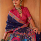 Super Polyester Viscose Silk Saree with Hand Block Luxury Print