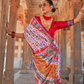 Pure Viscose Silk Saree with Luxury Print and Glory Finish