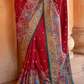 Super Polyester Viscose Silk Saree with Hand Block Luxury Print