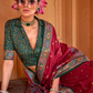 Super Polyester Viscose Silk Saree with Hand Block Luxury Print