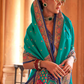 Super Polyester Viscose Silk Saree with Hand Block Luxury Print