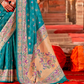 Soft Polyester Viscose Silk Saree with Print Bandhani & Paithani Design - LaVante Fashion