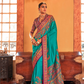 Soft Polyester Viscose Silk Saree with Hand Block Luxury Print - LaVante Fashion