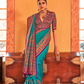 Soft Polyester Viscose Silk Saree with Hand Block Luxury Print - LaVante Fashion