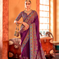 Soft Polyester Viscose Silk Saree with Hand Block Luxury Print - LaVante Fashion