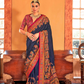 Soft Polyester Viscose Silk Saree with Hand Block Luxury Print - LaVante Fashion