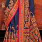 Soft Polyester Viscose Silk Saree with Hand Block Luxury Print - LaVante Fashion