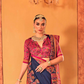 Soft Polyester Viscose Silk Saree with Hand Block Luxury Print - LaVante Fashion