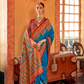 Soft Polyester Viscose Silk Saree with Hand Block Luxury Print - LaVante Fashion