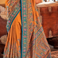 Soft Polyester Viscose Silk Saree with Hand Block Luxury Print - LaVante Fashion