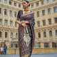 Premium Printed Saree in Polyester Viscose Silk with Shine